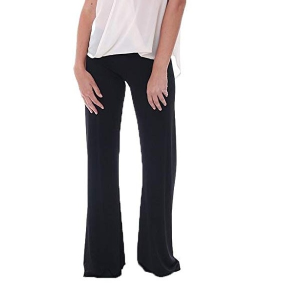 black velvet palazzo pants